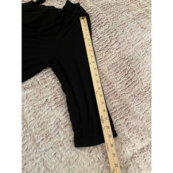 Asymmetrical Black Tunic Dress By Chicos Size 3 Whimsy Goth, Flowing‎ - Picture 7 of 13